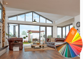 Bifolding Doors Interior with Colour Book